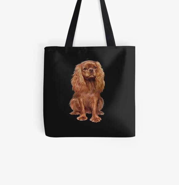 Cavalier King Charles Spaniel - Ruby All Over Print Tote Bag