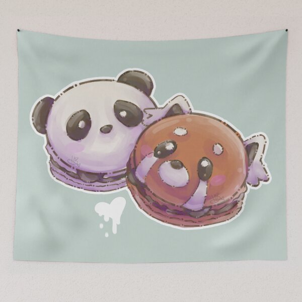 Item preview, Panda and Red Panda Macaron designed and sold by MynnuB.