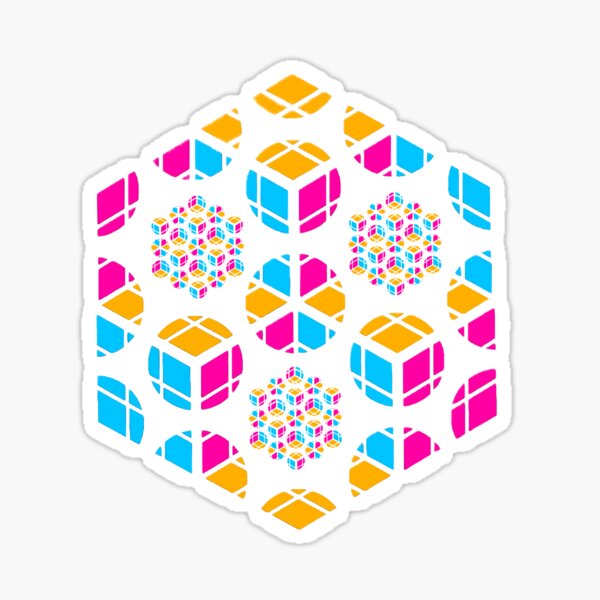 Vista previa del artículo con la obra «Más Cube Bubbles en Cube Bubbles - Edición recortada», diseñado y vendido por weavernap.