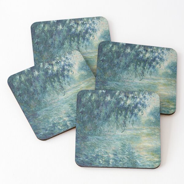 Item preview, Claude Monet - Misty Morning on the Seine in Blue designed and sold by ArtExpression.