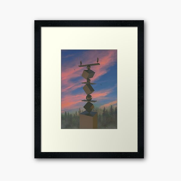 Balance Framed Art Print