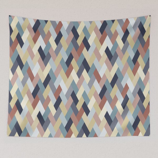 Item preview, Earth Tones and Blues Geometry IA (small pattern) designed and sold by BlertaDK.