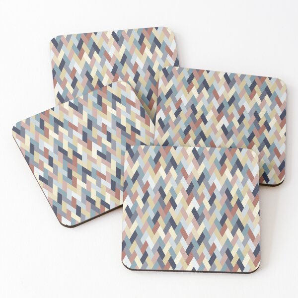Item preview, Earth Tones and Blues Geometry IA (small pattern) designed and sold by BlertaDK.