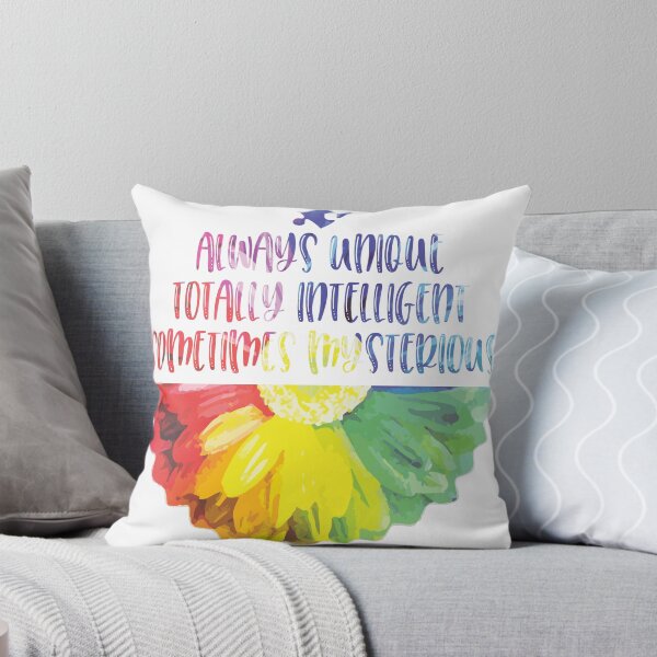 Item preview, A.U.T.I.S.M. - Always Unique Totally Intelligent Sometimes Mysterious Autism Awareness Sunflower designed and sold by Dressed For Duty.
