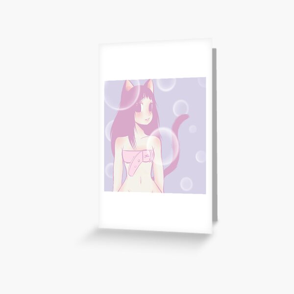 nekomimi Greeting Card