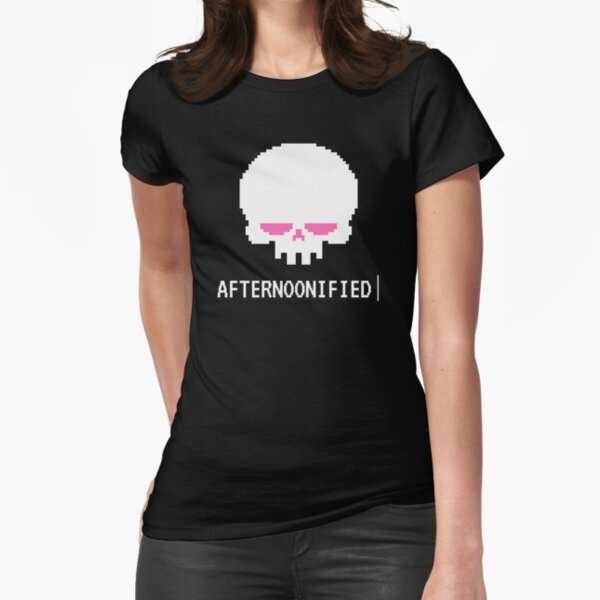 Afternoonified Skull Logo Fitted T-Shirt