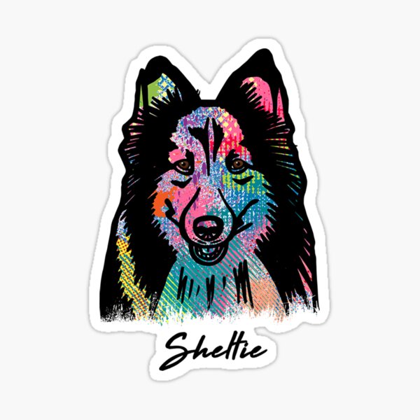 Sticker Merle Sheltie Redbubble