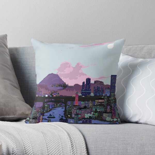 Carbon Valley Skyline Throw Pillow
