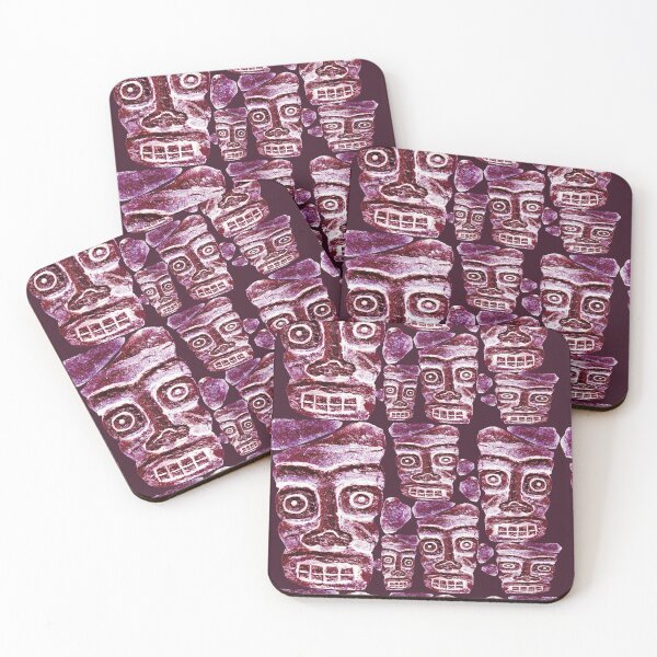Item preview, Tribal Dark Lavender Purple Face designed and sold by suekieper.