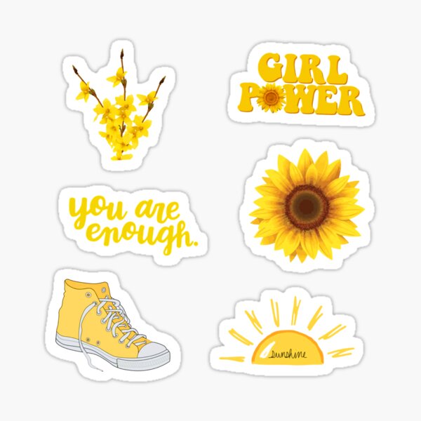 yellow pack sticker by kimran611 redbubble