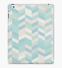 Vinilo o funda para iPad moderno, chevron, zig zag, alfileres, patrón, moda, colores pastel, trullo, rosa, crema, menta, verde