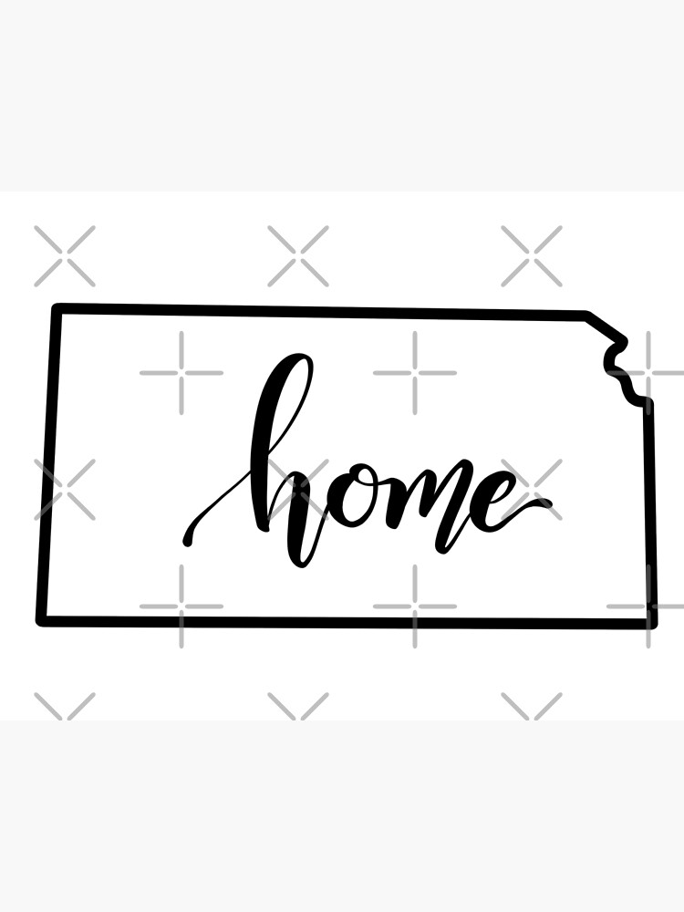 kansas-state-outline-home-poster-for-sale-by-chocmusings-redbubble