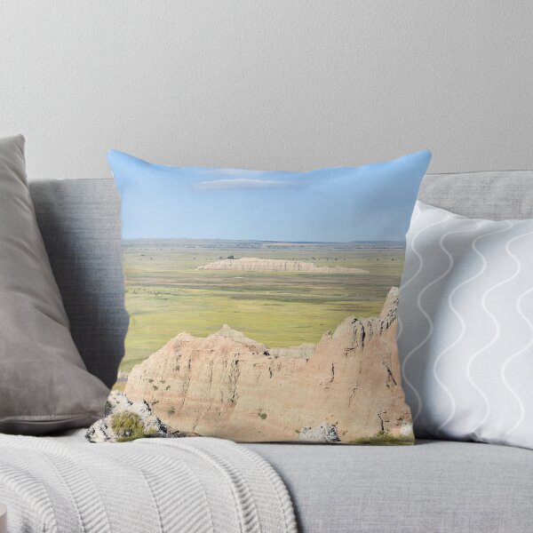 Item preview, Rock Structures and Open Plain Against Horizon in Badlands National Park, South Dakota designed and sold by breannehope.