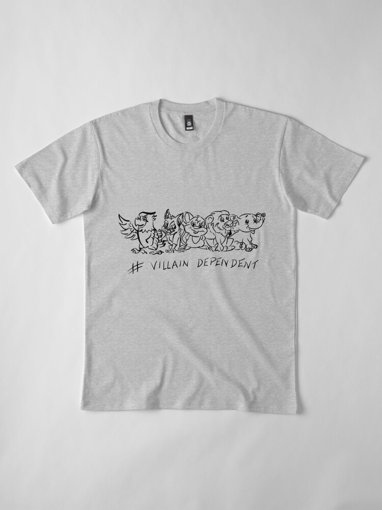 Alternate view of Villain Dependent Poker WHT Premium T-Shirt
