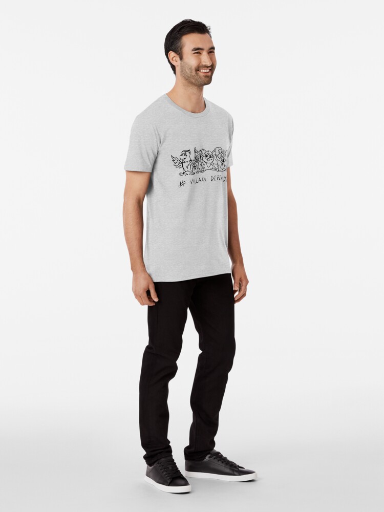 Alternate view of Villain Dependent Poker WHT Premium T-Shirt