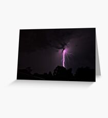 Lightning Crashes Greeting Card