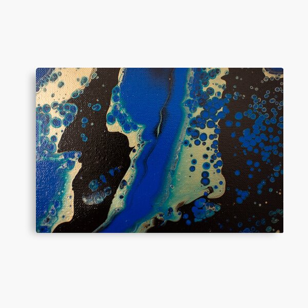 Invasion of Blue - Abstract Acrylic Painting Canvas Print