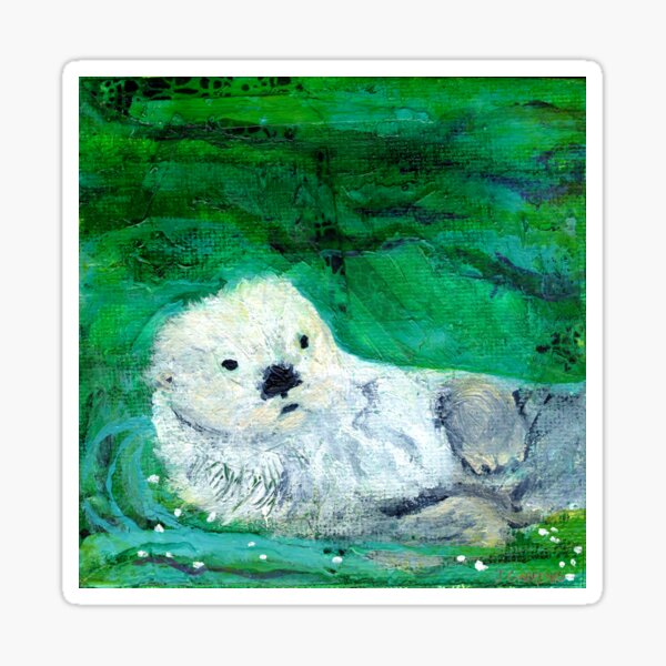 Otter Delights Sticker