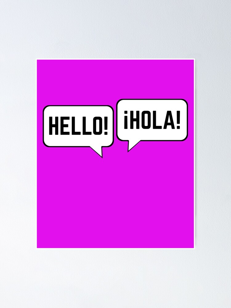 English Spanish Speech Bubbles