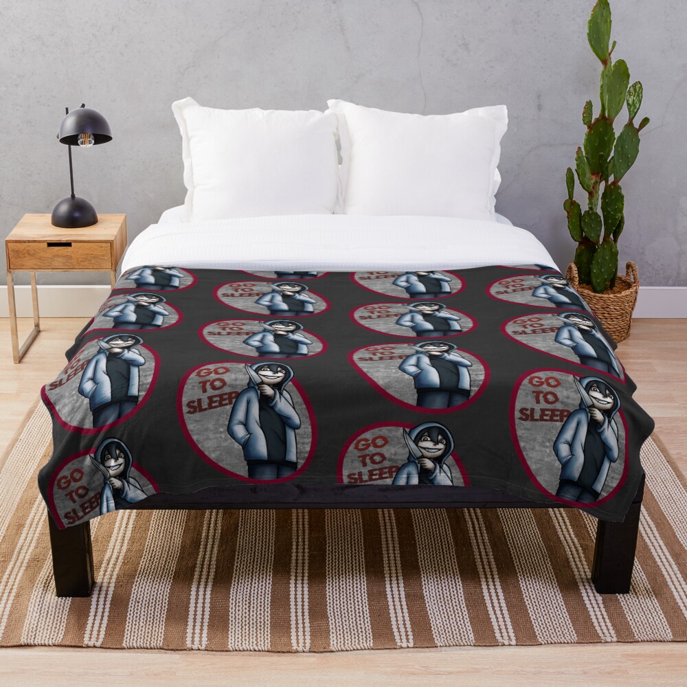 "Jeff the Killer" Throw Blanket for Sale by VanumChan Redbubble