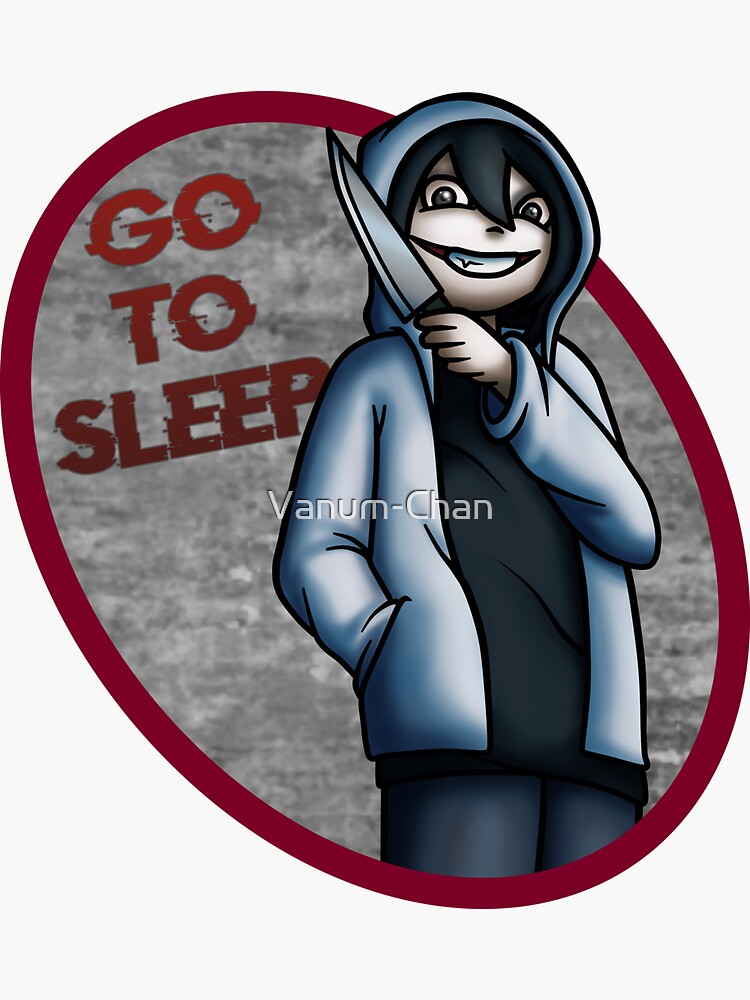 "Jeff the Killer" Sticker by VanumChan Redbubble