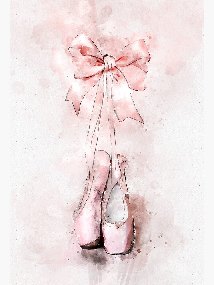 Lámina artística for Sale con la obra «Zapatillas de ballet de punta» de  paperoni