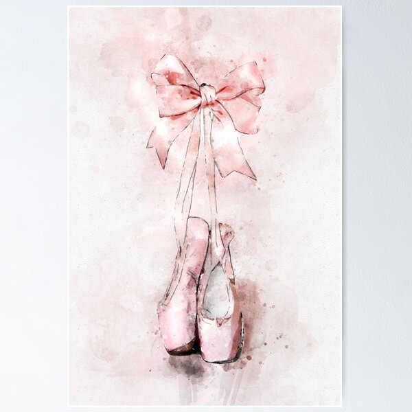 The cute pink bow ribbon  Poster for Sale by MinimalAnGo