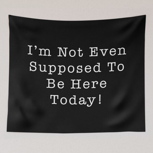 Item preview, I'm not even supposed to be here today designed and sold by altdisney.