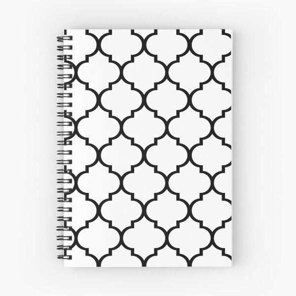 Item preview, Moroccan Trellis Pattern in White and Black designed and sold by James Prince.