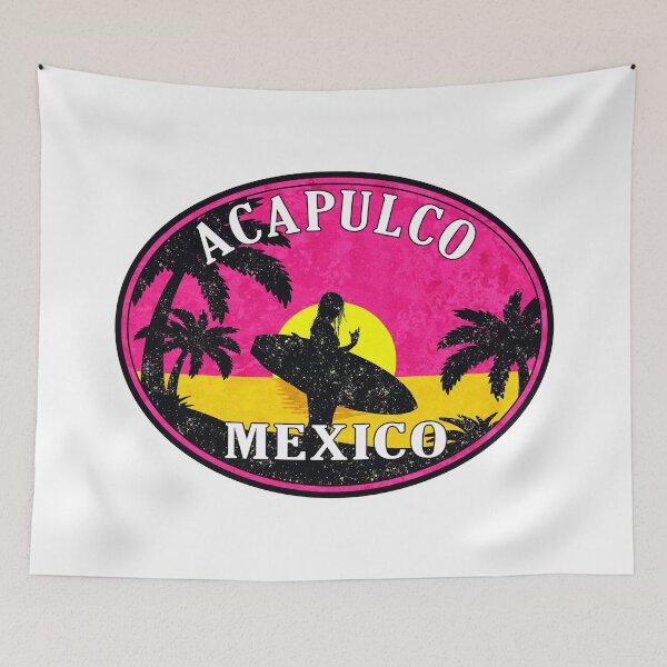 Item preview, Surf Acapulco Mexico Cancun Laptop Bumper Surfing designed and sold by DESTINATIONS DECAL.