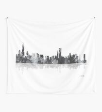 Chicago Illinois Skyline Wall Tapestry