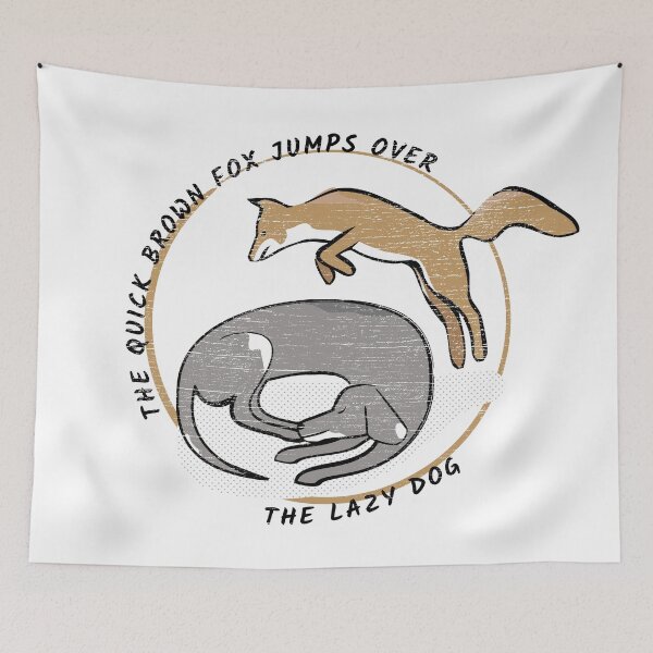 Item preview, The quick brown fox jumps over the lazy dog designed and sold by radvas.