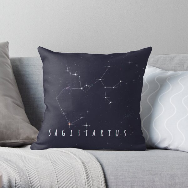 Sagittarius - Pixel Stars Throw Pillow
