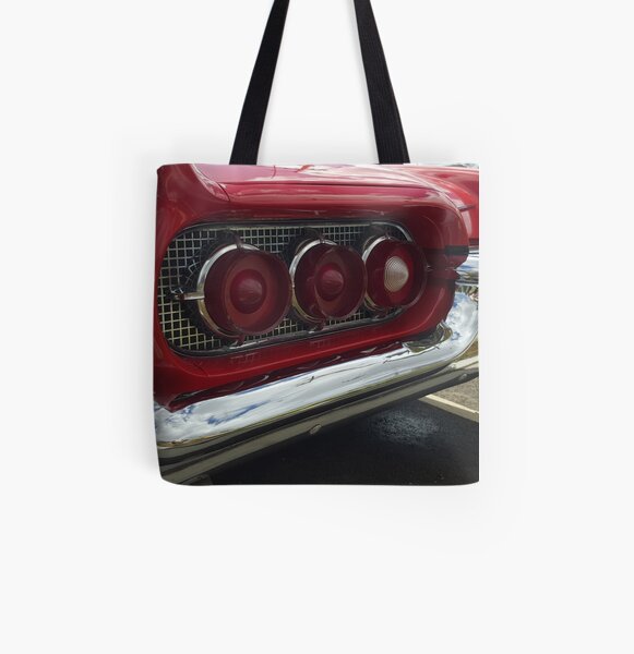 Red Rear All Over Print Tote Bag