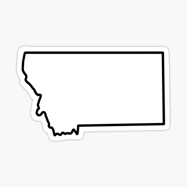 Montana State Outline Sticker For Sale By Tricia Murdock Redbubble   St,small,507x507 Pad,600x600,f8f8f8.u1 