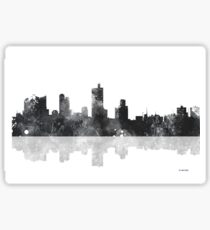 Fort Worth Texas Skyline Sticker