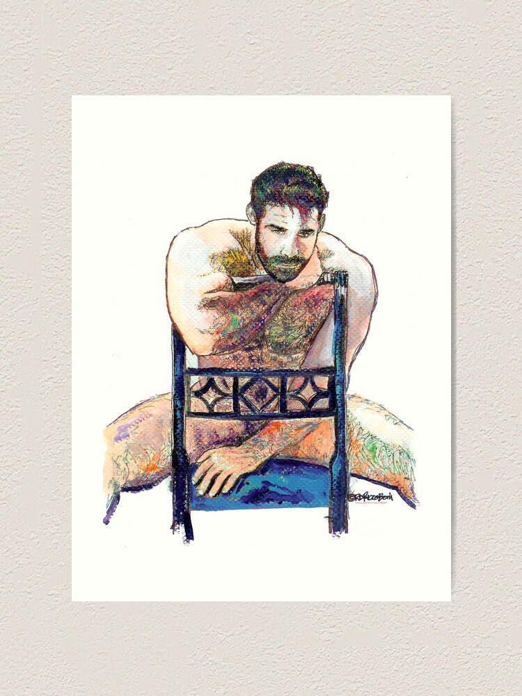 Alternate view of The Blue Chair Art Print