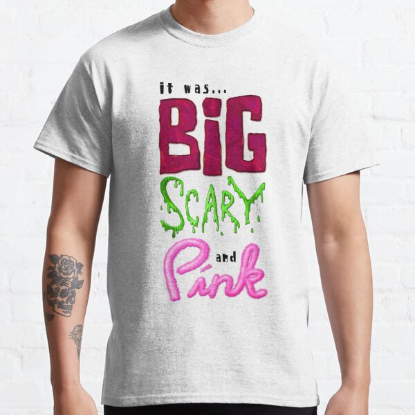 Big Scary Pink T Shirts Redbubble - weird scary monster face t shirt roblox
