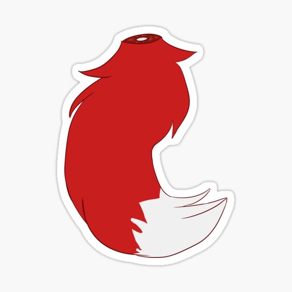 Red Tail Sticker Sticker
