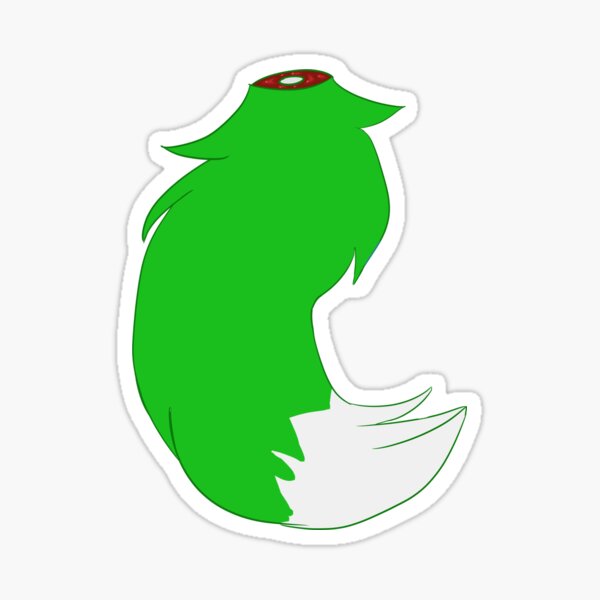 Green Tail sticker Sticker