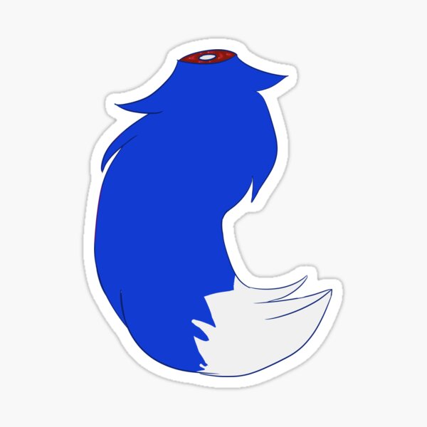 Dark Blue Tail sticker Sticker