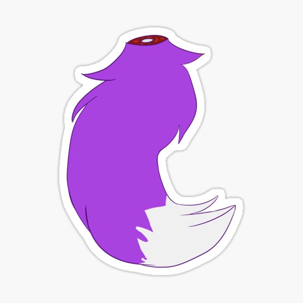 Purple Tail sticker Sticker