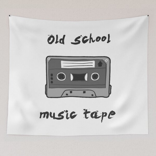 Item preview, Music Tape Vintage black and white - digital paint by Iona Art Digital designed and sold by IonaArtDigital.