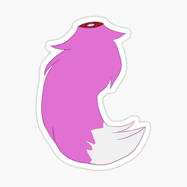 Pink Tail sticker Sticker