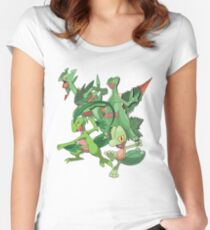 treecko's family Women's Fitted Scoop T-Shirt