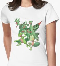 treecko's family Women's Fitted T-Shirt