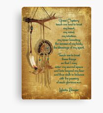 Lakota Gebet Dream Catcher Leinwanddruck