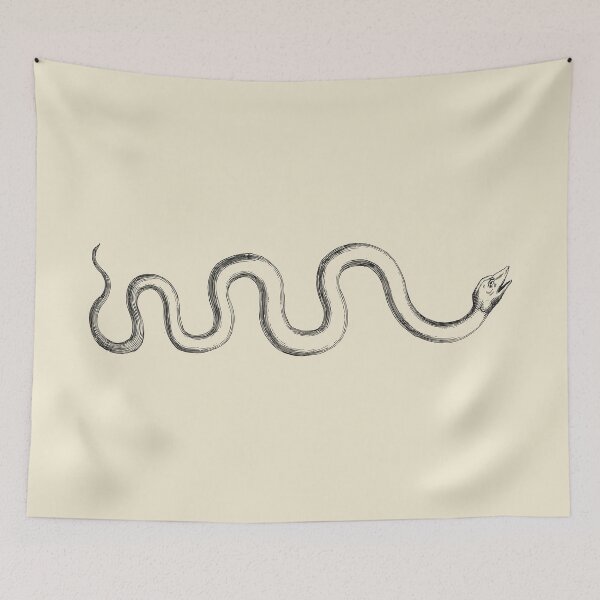 Item preview, Long Snake Antique Drawing | Ancient Fine Art Illustration  designed and sold by freshlypeeled.