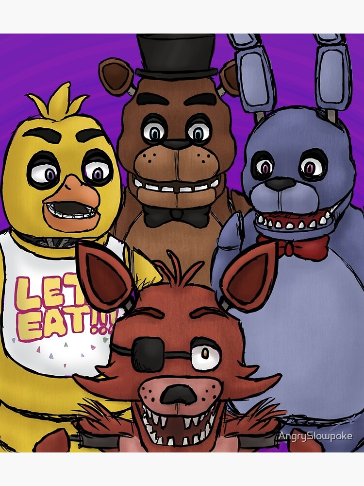 "FNAF 1" Framed Art Print for Sale by AngrySlowpoke Redbubble