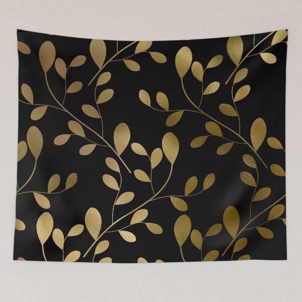 Item preview, Art Deco-Inspired (Faux) Gold Leaves on Gold Vines designed and sold by DEC02.